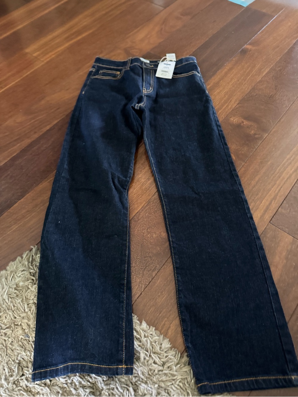 Janie and Jack Dark Blue Girls' Straight-Leg Jeans